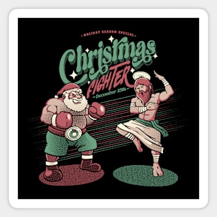 Holidays Fighting Jesus X Santa Claus by Tobe Fonseca Magnet